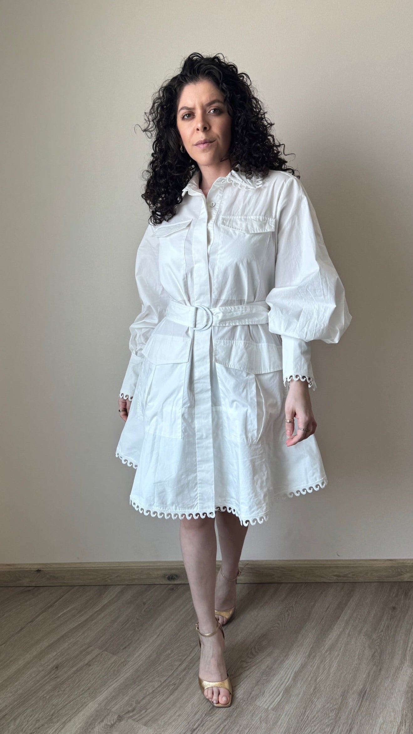 Clemence mini vestido tipo camisa
