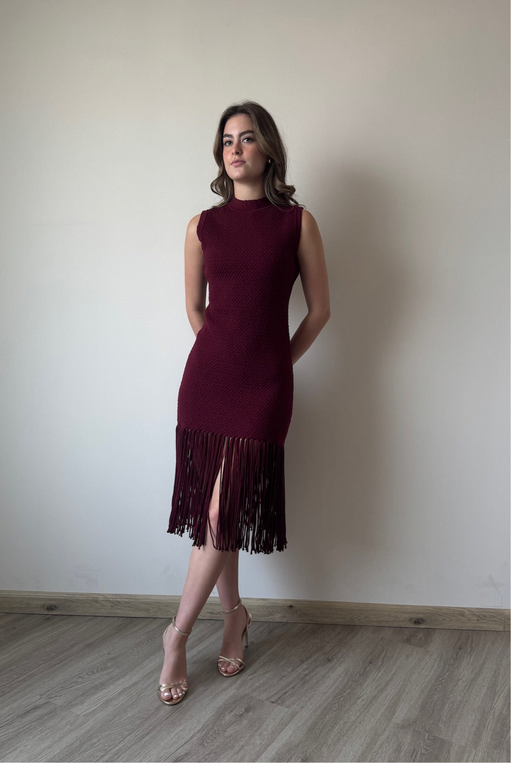 Celine fringe midi dress