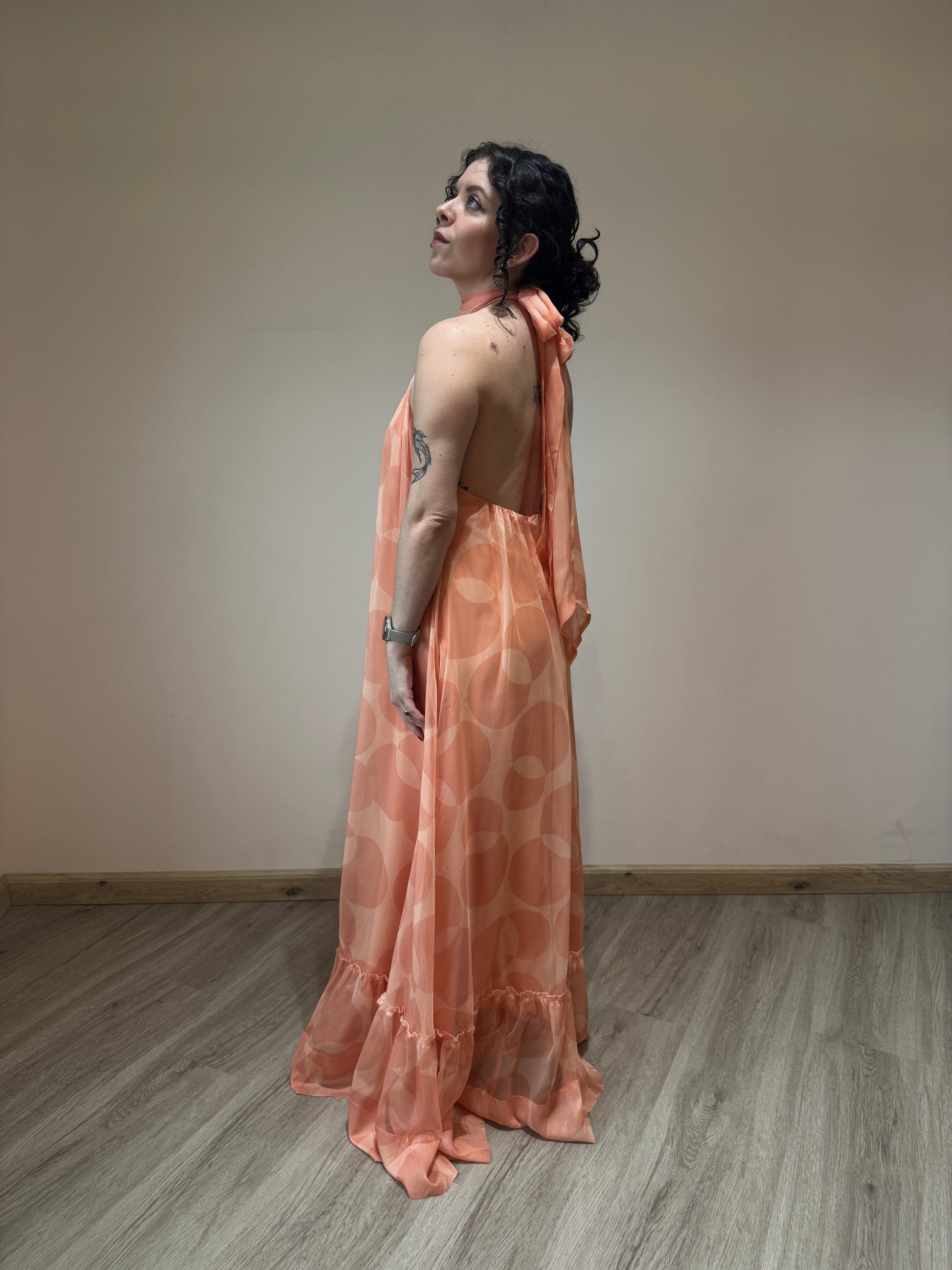 Clemence halterneck maxi dress