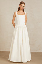 Sadie White Corset Gown
