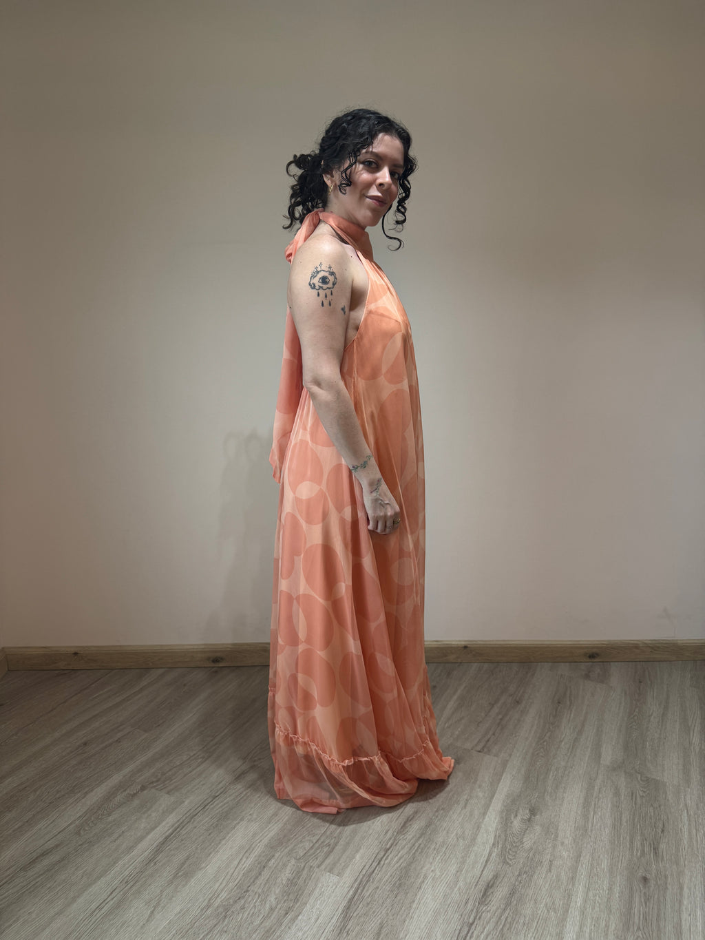 Clemence halterneck maxi dress