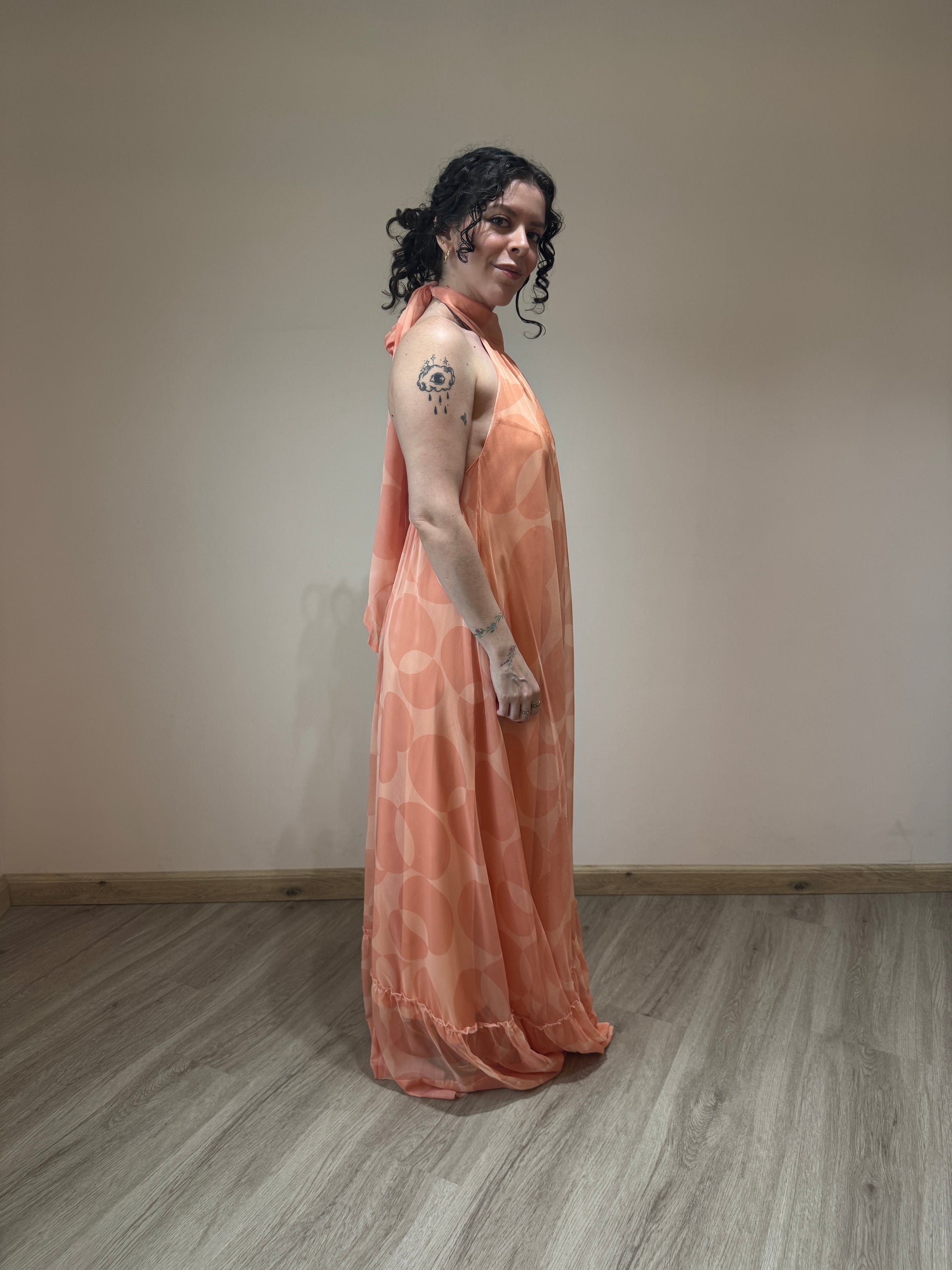 Clemence halterneck maxi dress
