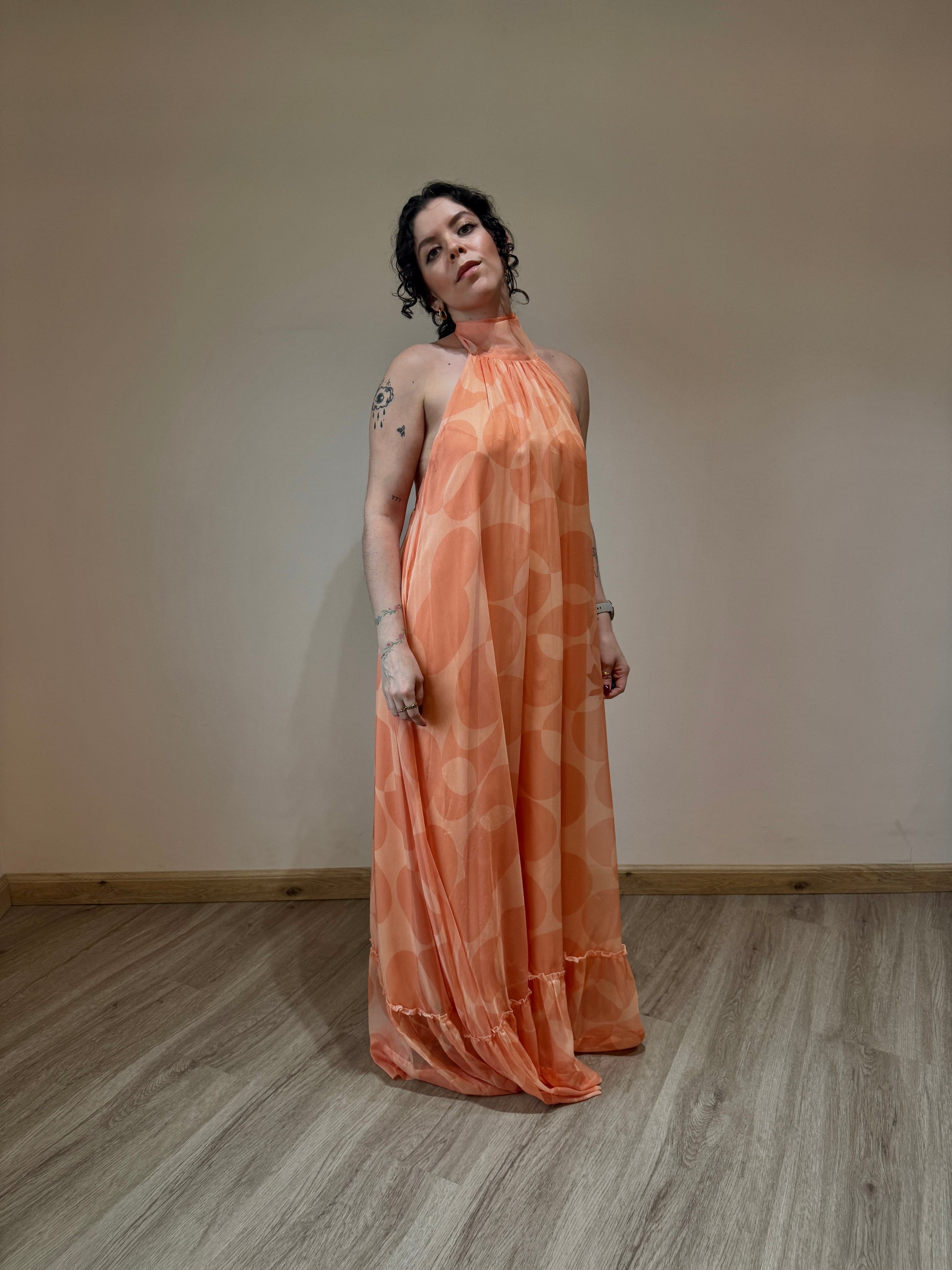 Clemence halterneck maxi dress