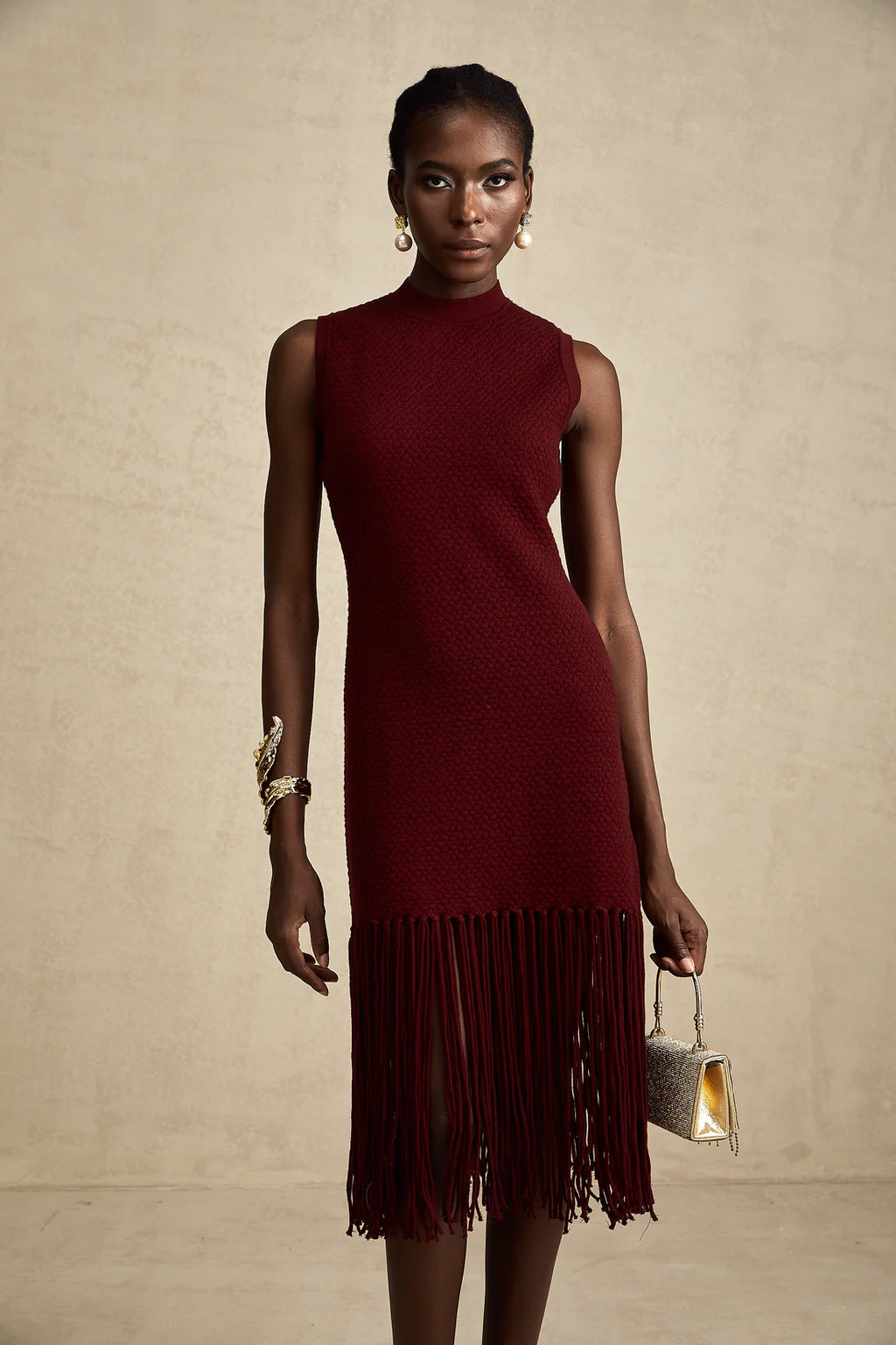 Celine fringe midi dress