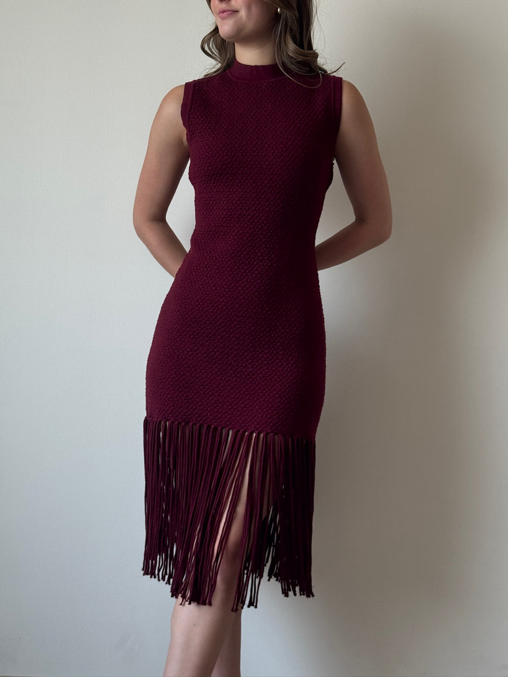 Celine fringe midi dress