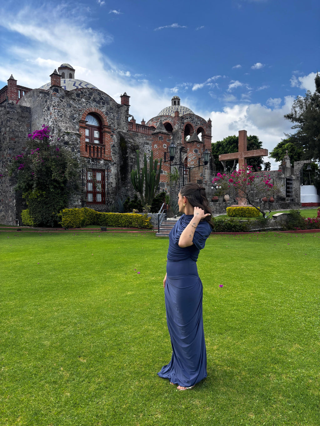 Catherine pleated maxi dress