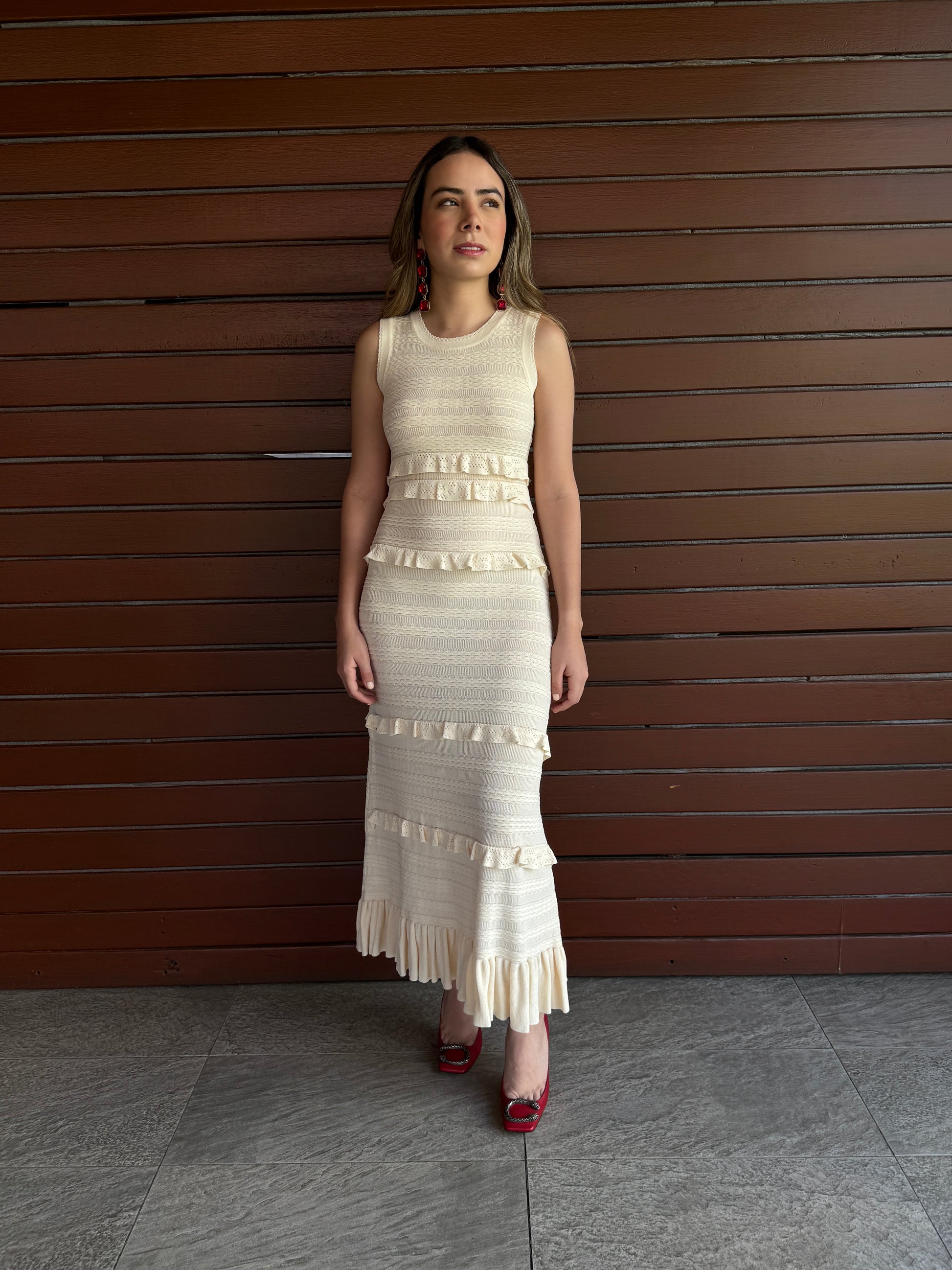 Airelle Vestido Largo Tejido