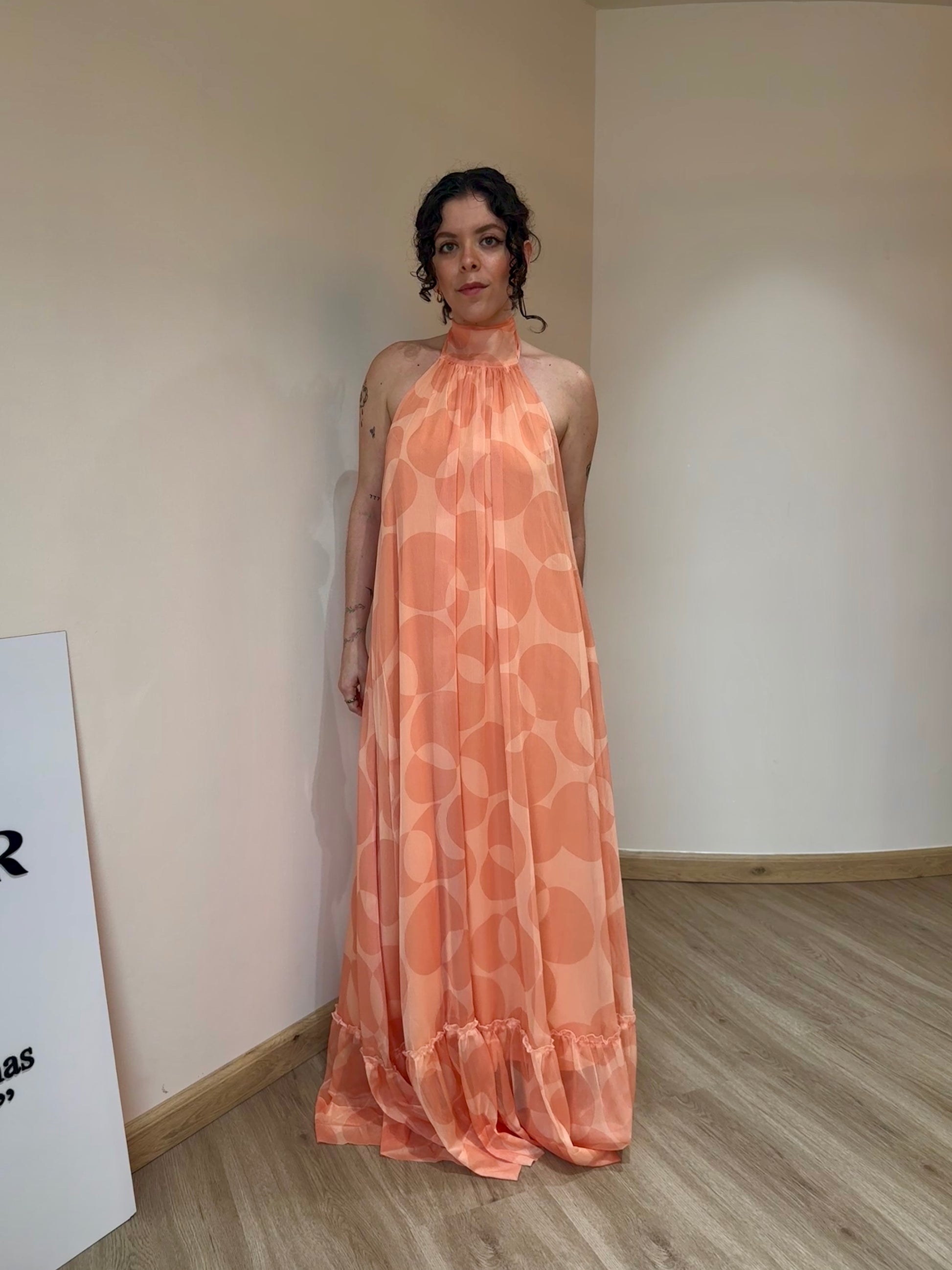 Clemence halterneck maxi dress