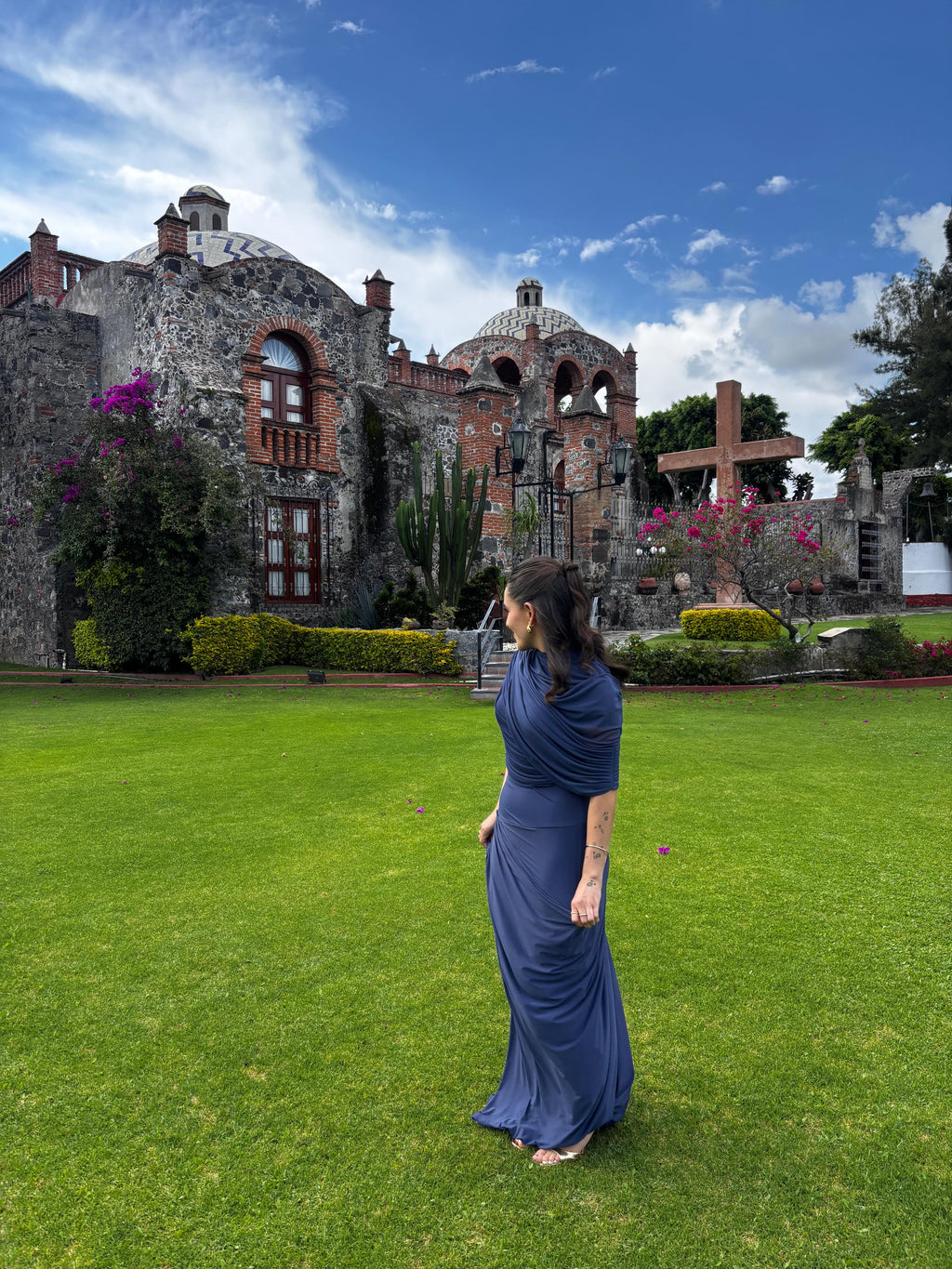 Catherine pleated maxi dress