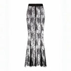 Adélise Blazer & Lace Skirt Set