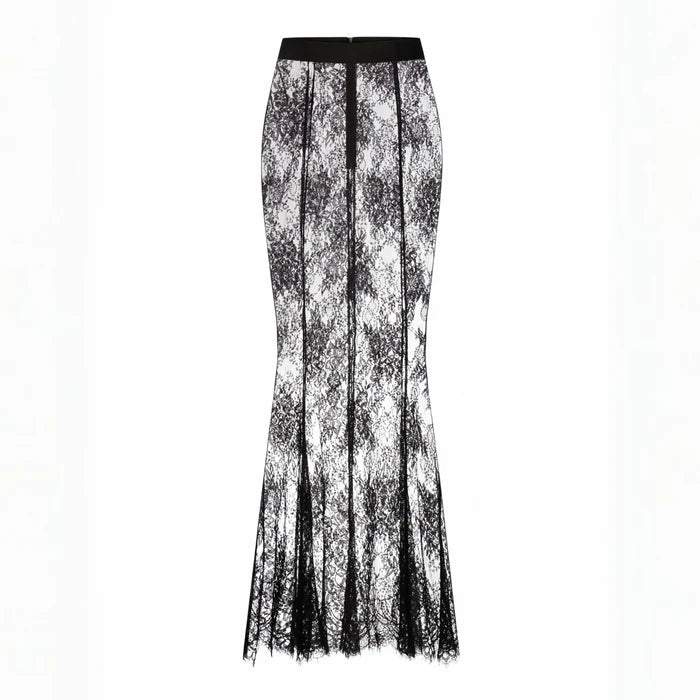 Adélise Blazer & Lace Skirt Set