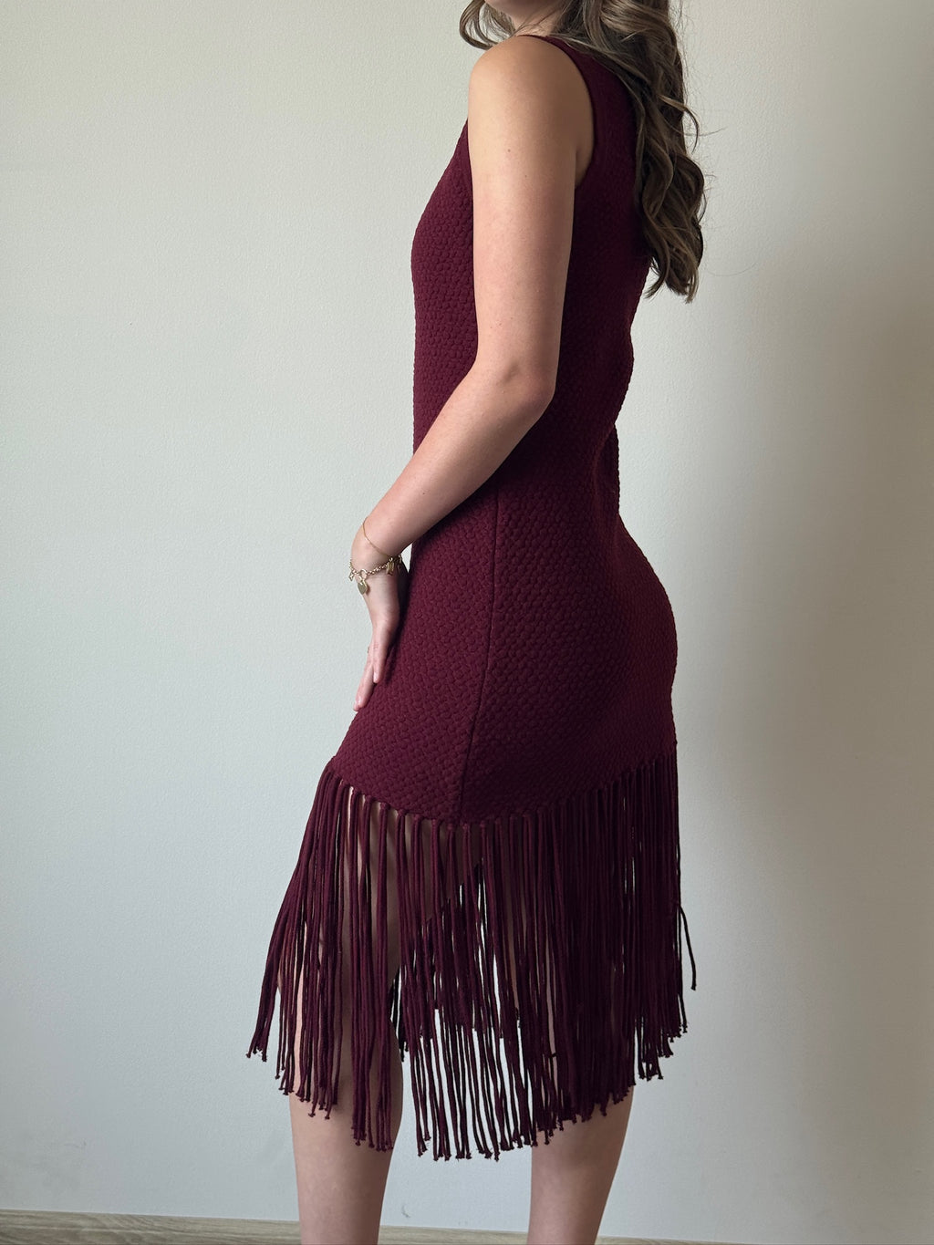 Celine fringe midi dress