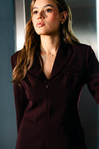 Leila Burgundy Playsuit