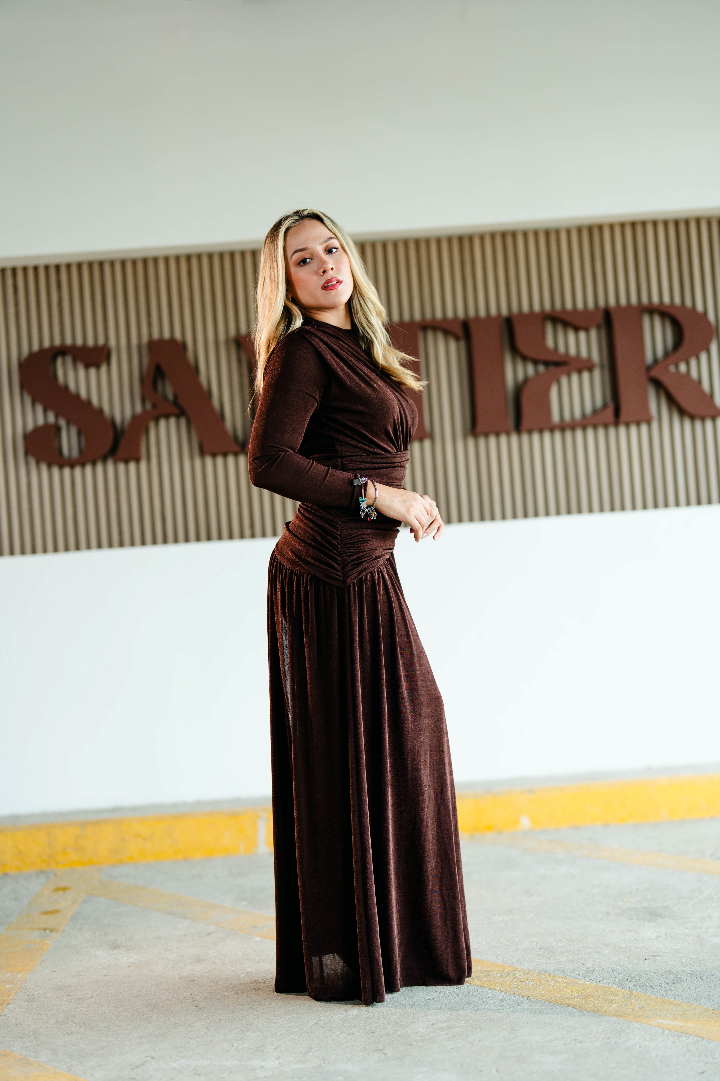 Sarah Vestido de Fiesta Manga Larga