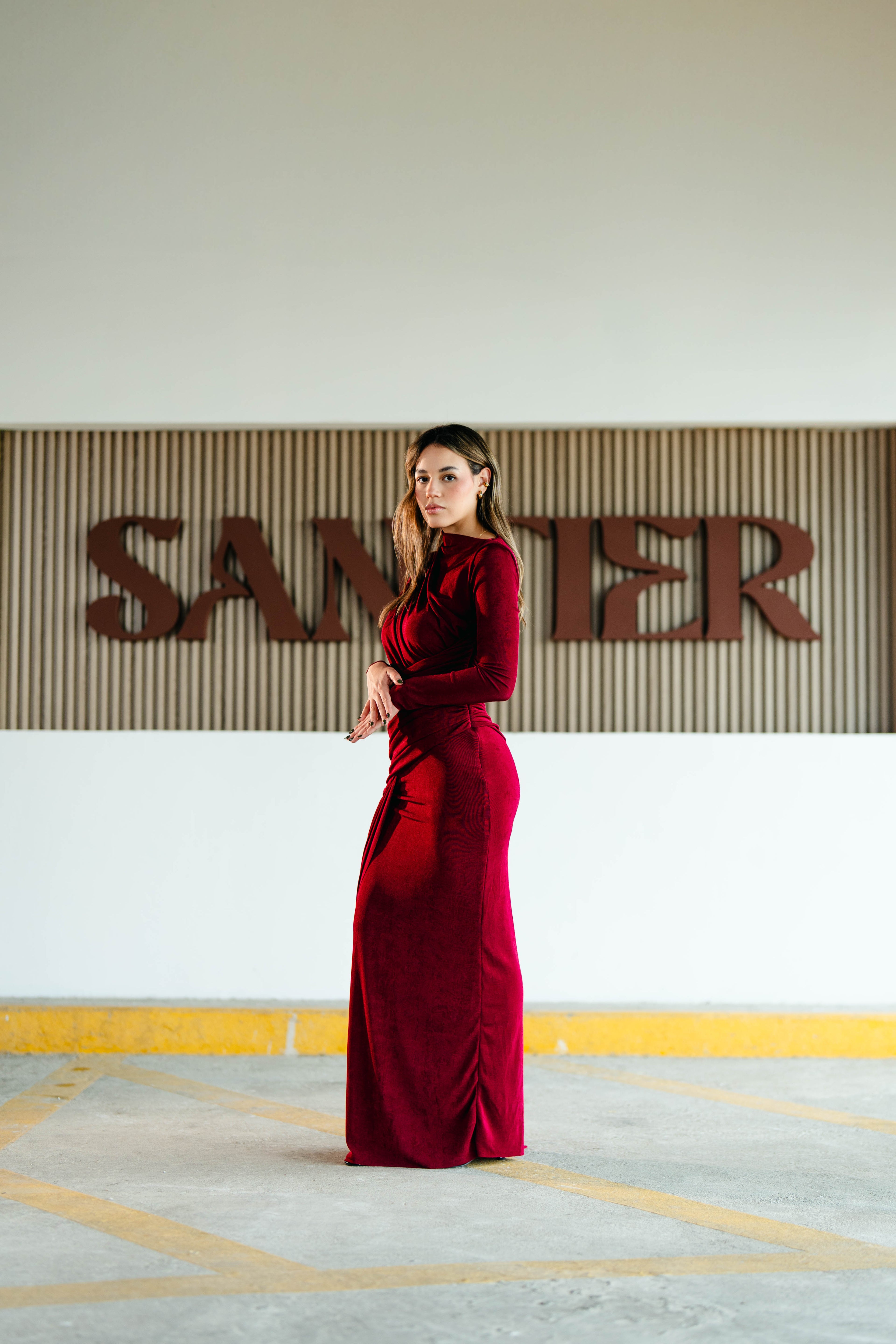 Sarah Vestido de Fiesta Manga Larga