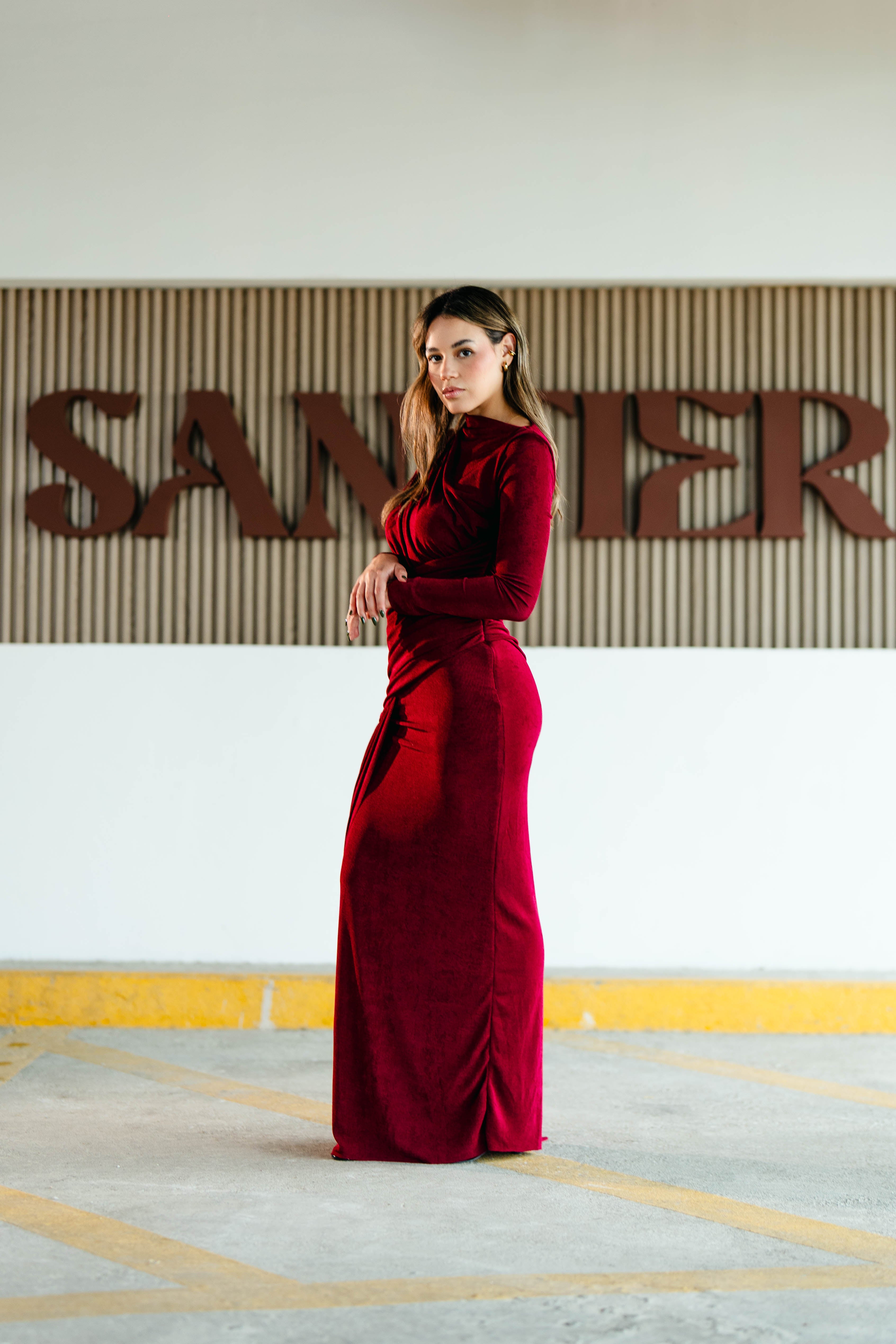 Sarah Vestido de Fiesta Manga Larga