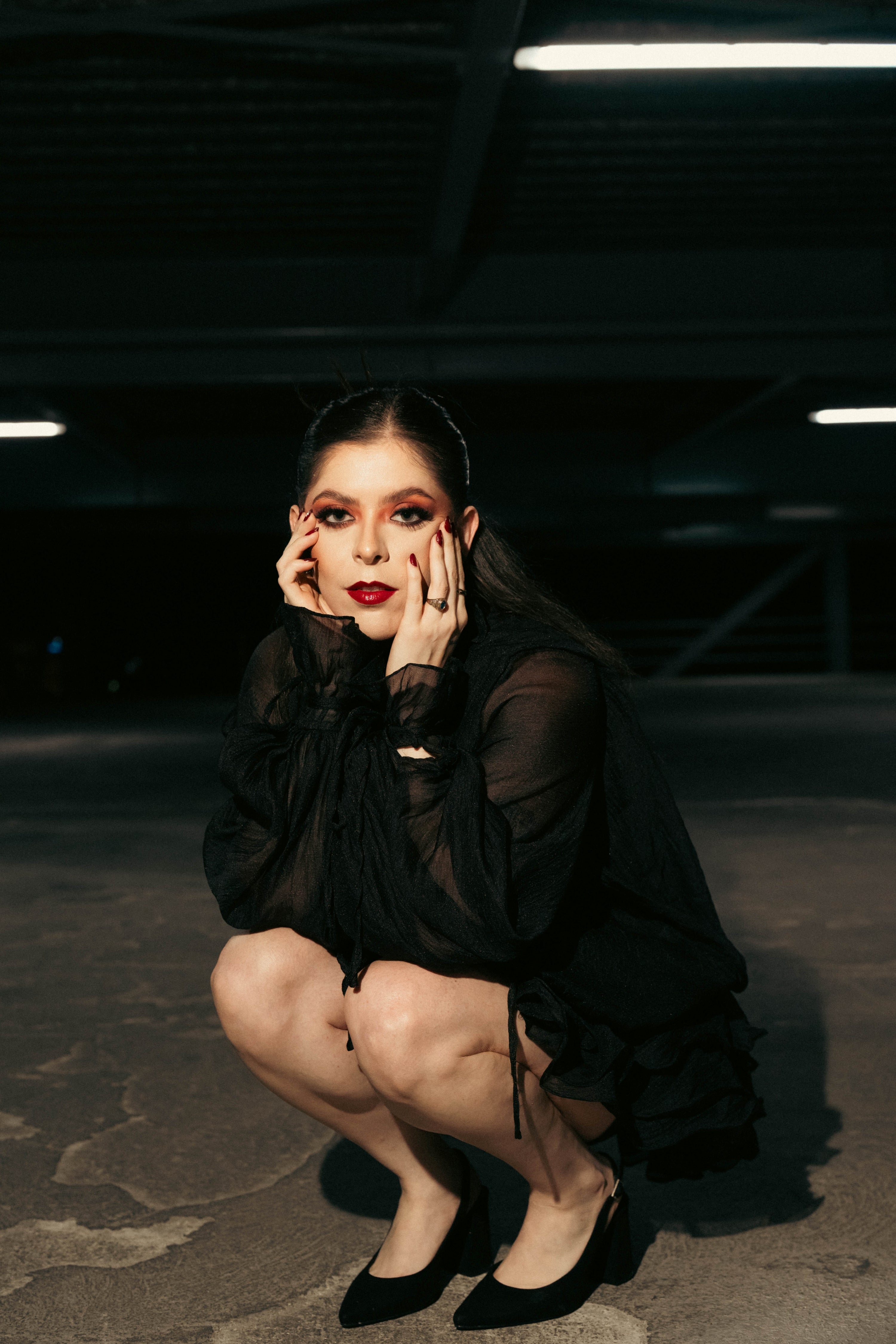 Vestido mini Zéphyrine con volantes