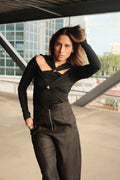 Clarabelle cut-out top