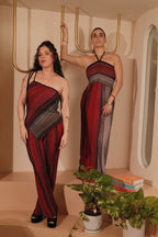 Ulysse Set metálico Halter Top + Pantalón