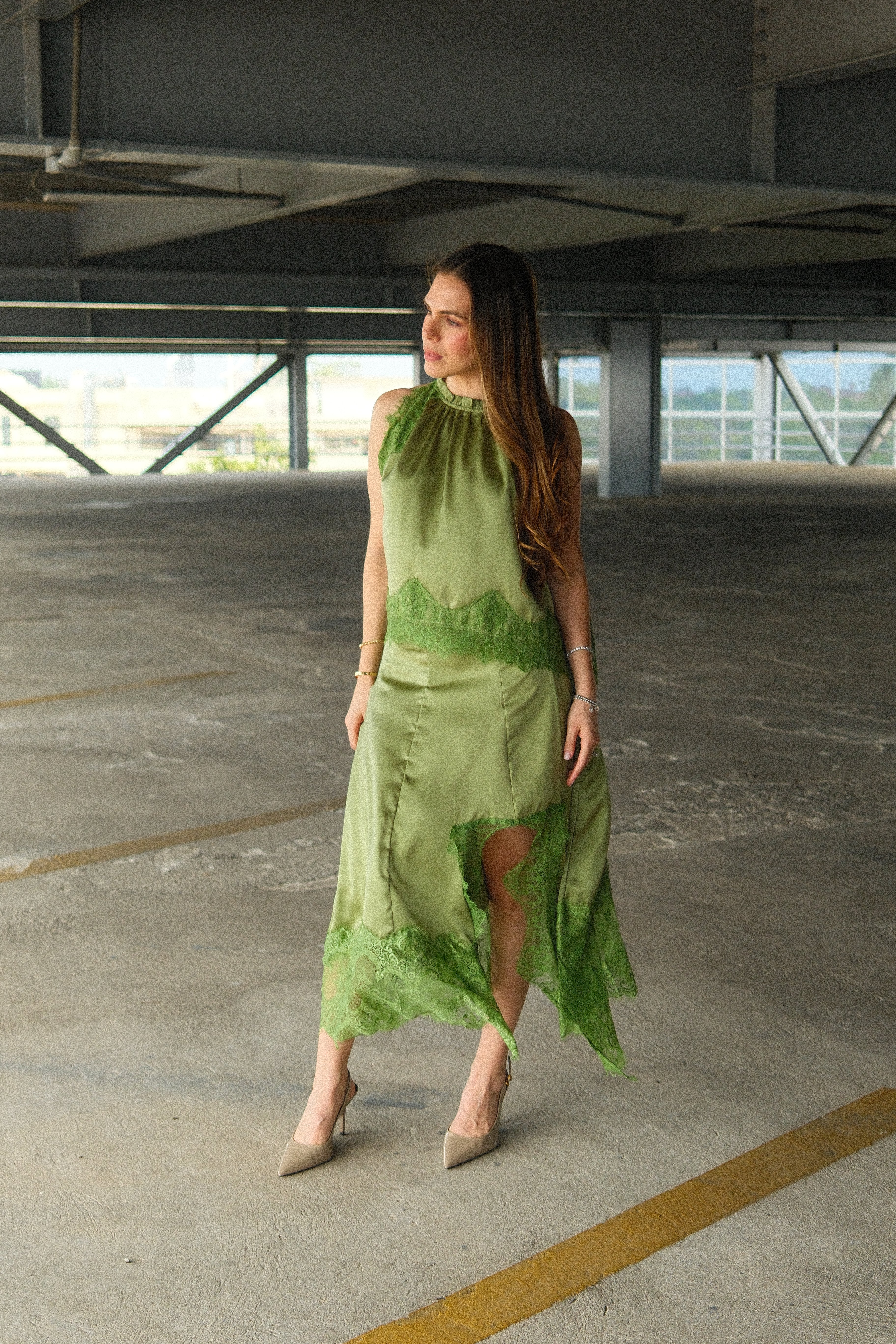 Florence Conjunto Top y Falda con Encaje