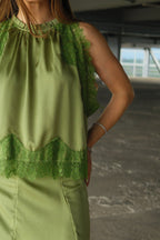 Florence Conjunto Top y Falda con Encaje