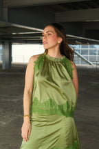 Florence Conjunto Top y Falda con Encaje