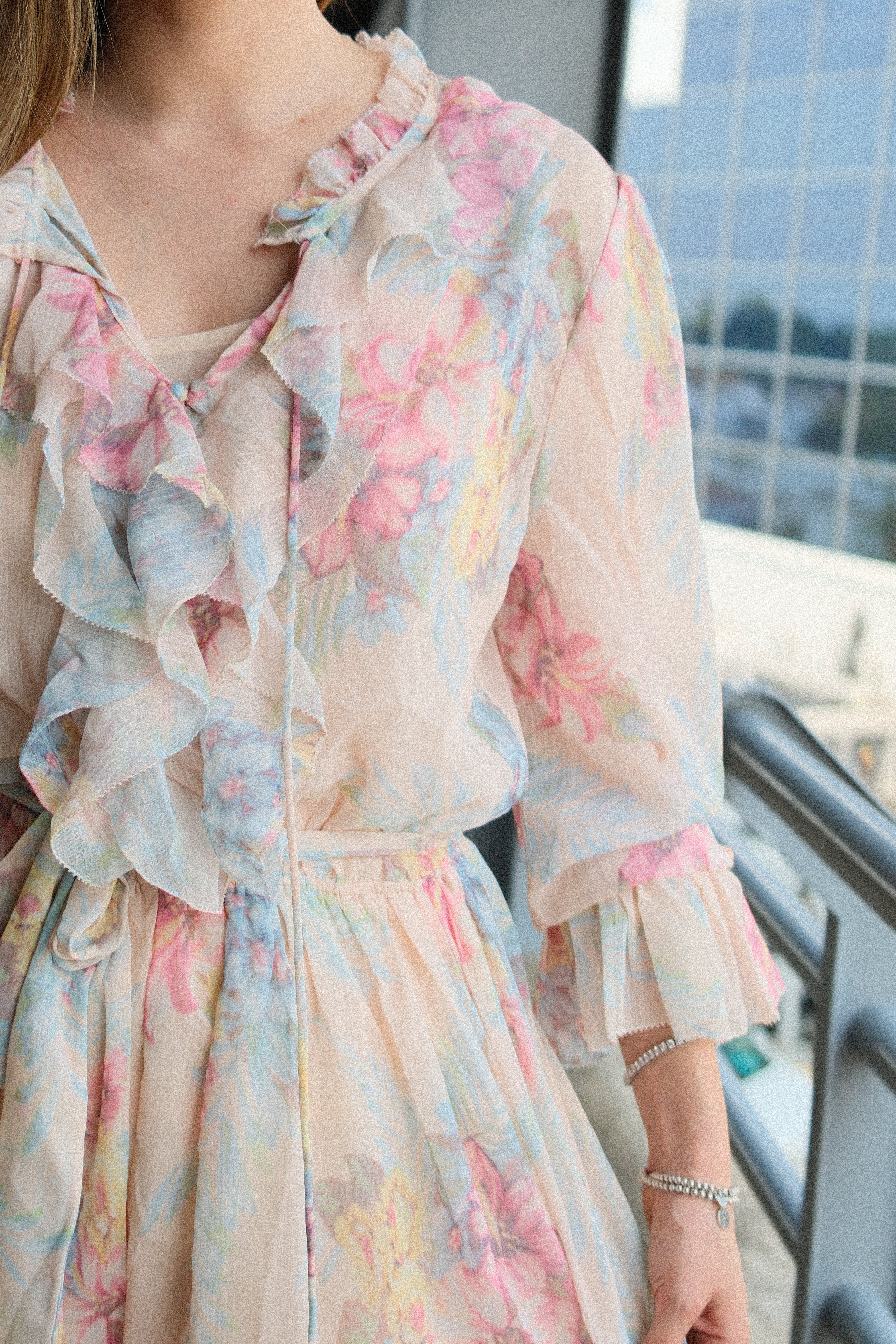 Aurore Floral Neutro Playsuit