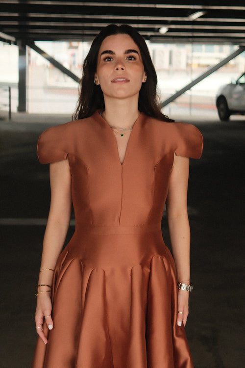 Aventin Vestido Midi Taupe