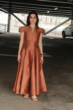 Aventin Vestido Midi Taupe