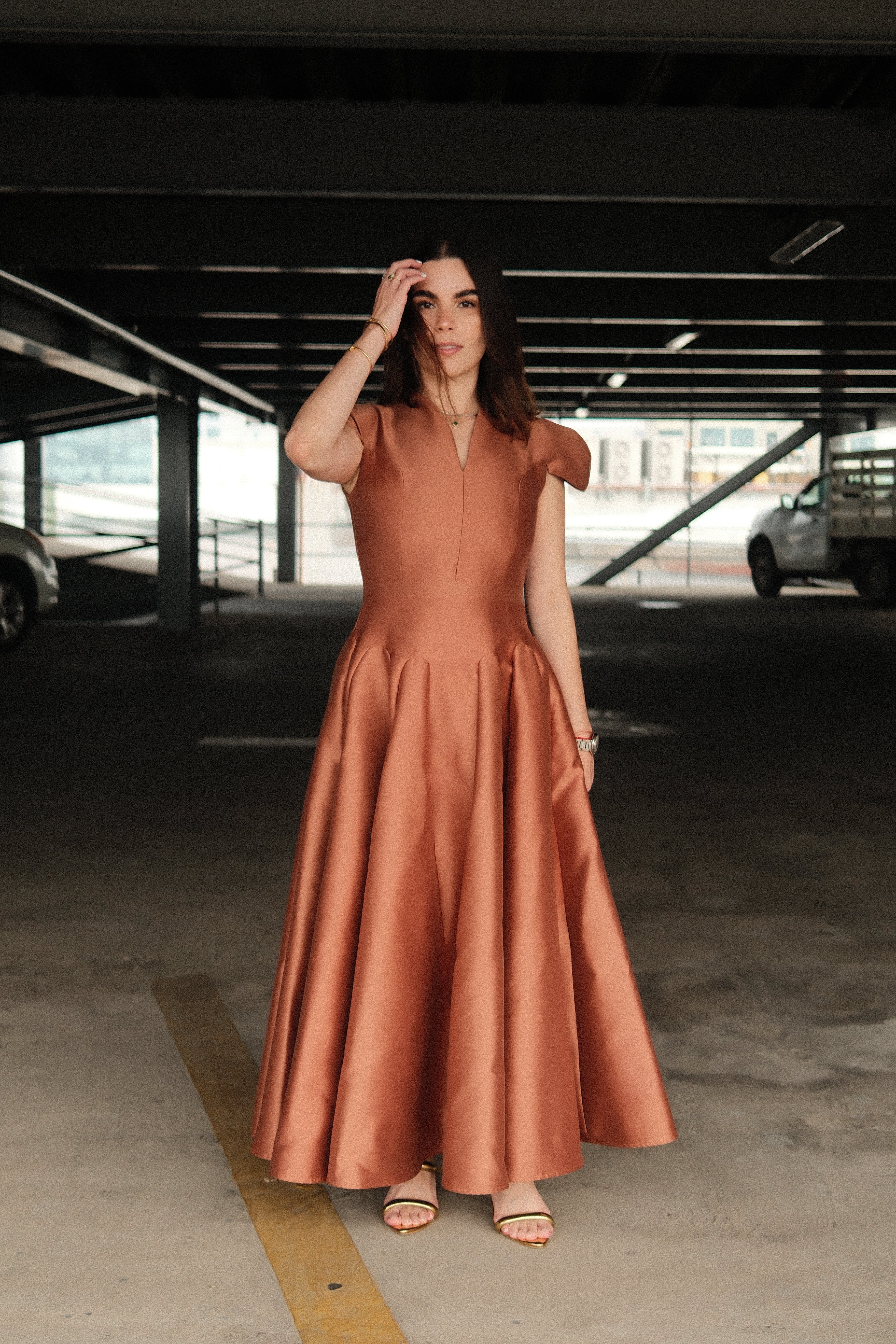 Aventin Vestido Midi Taupe