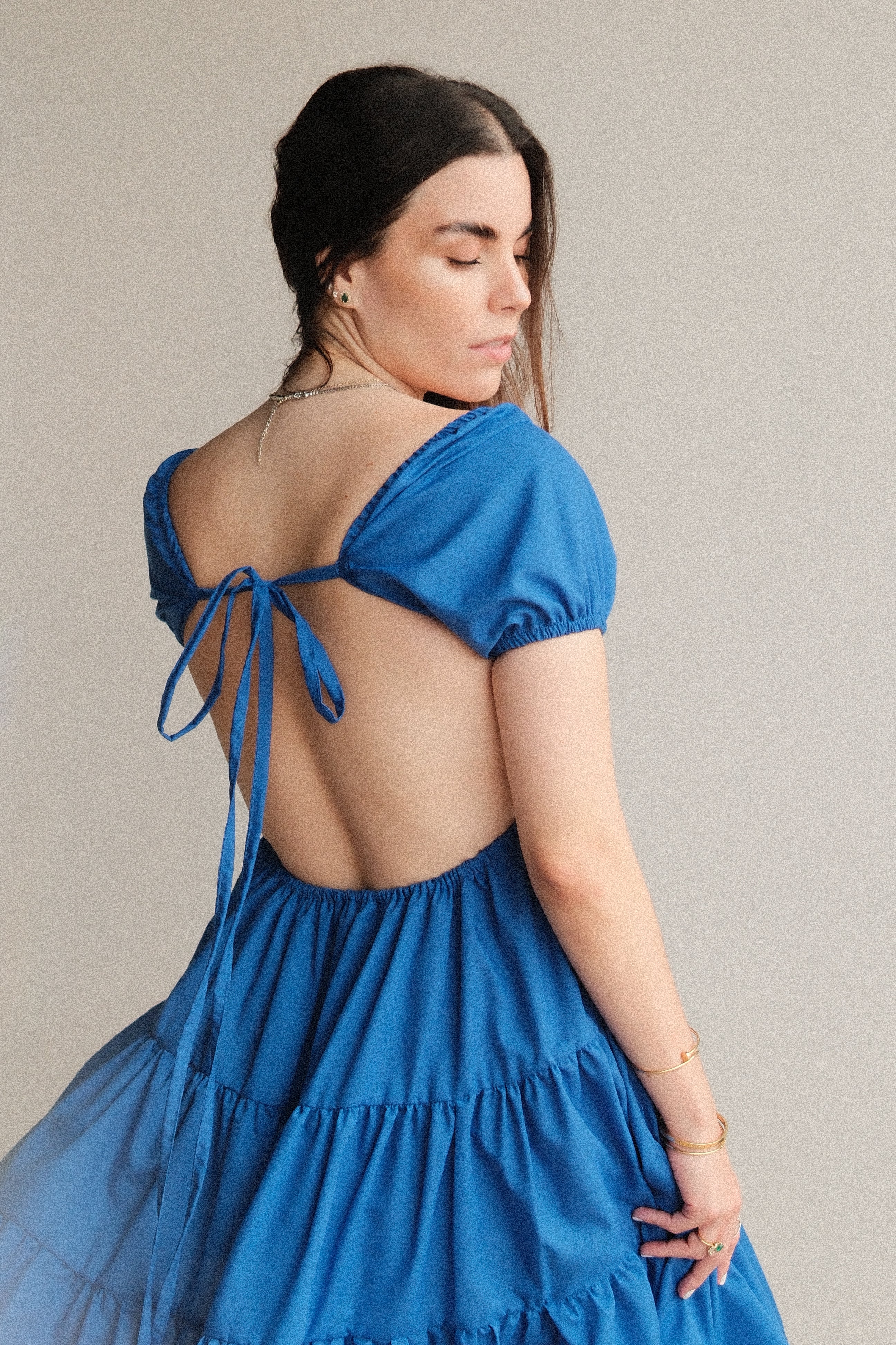 Alma Vestido Corto Azul