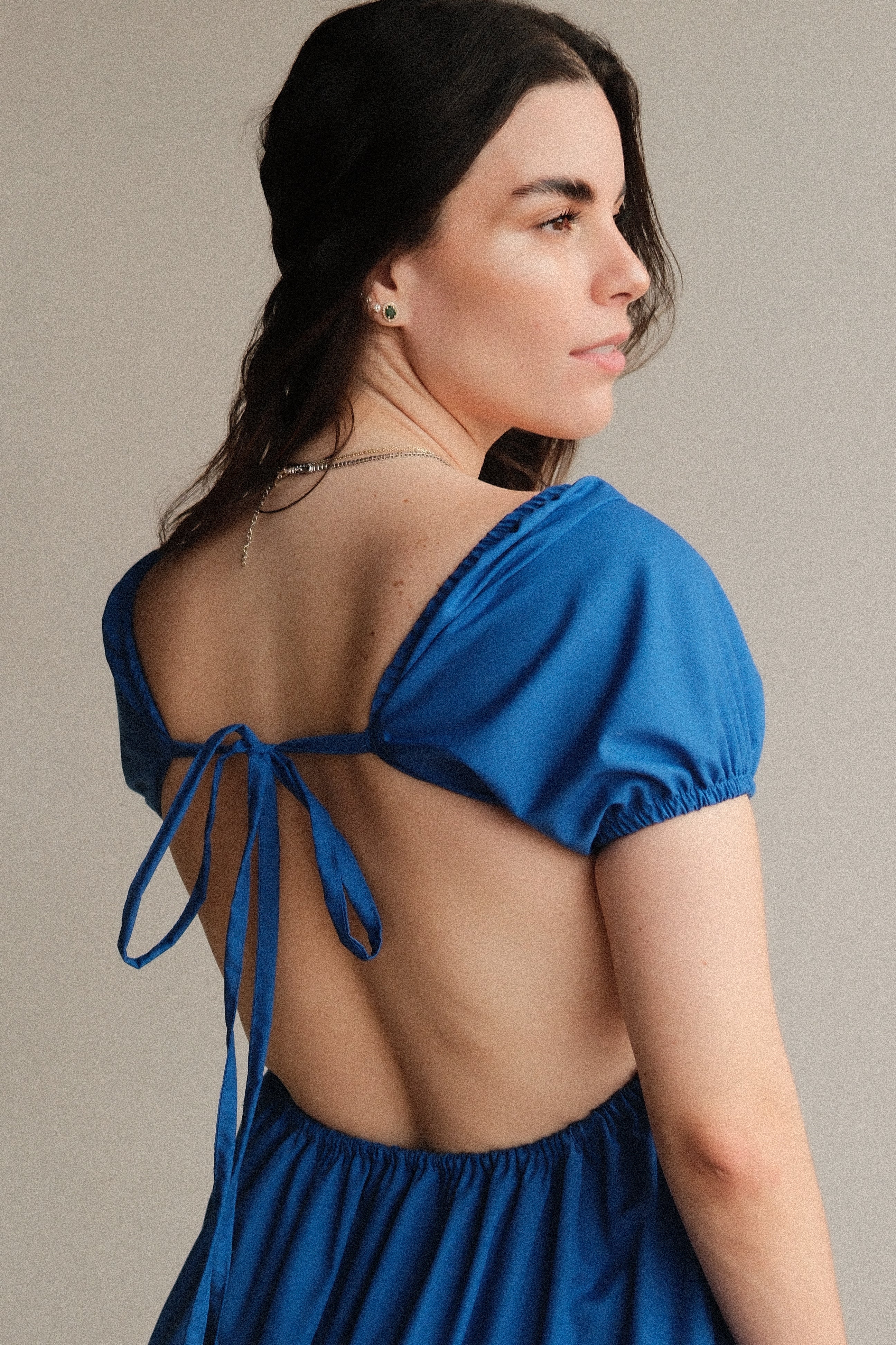 Alma Vestido Corto Azul