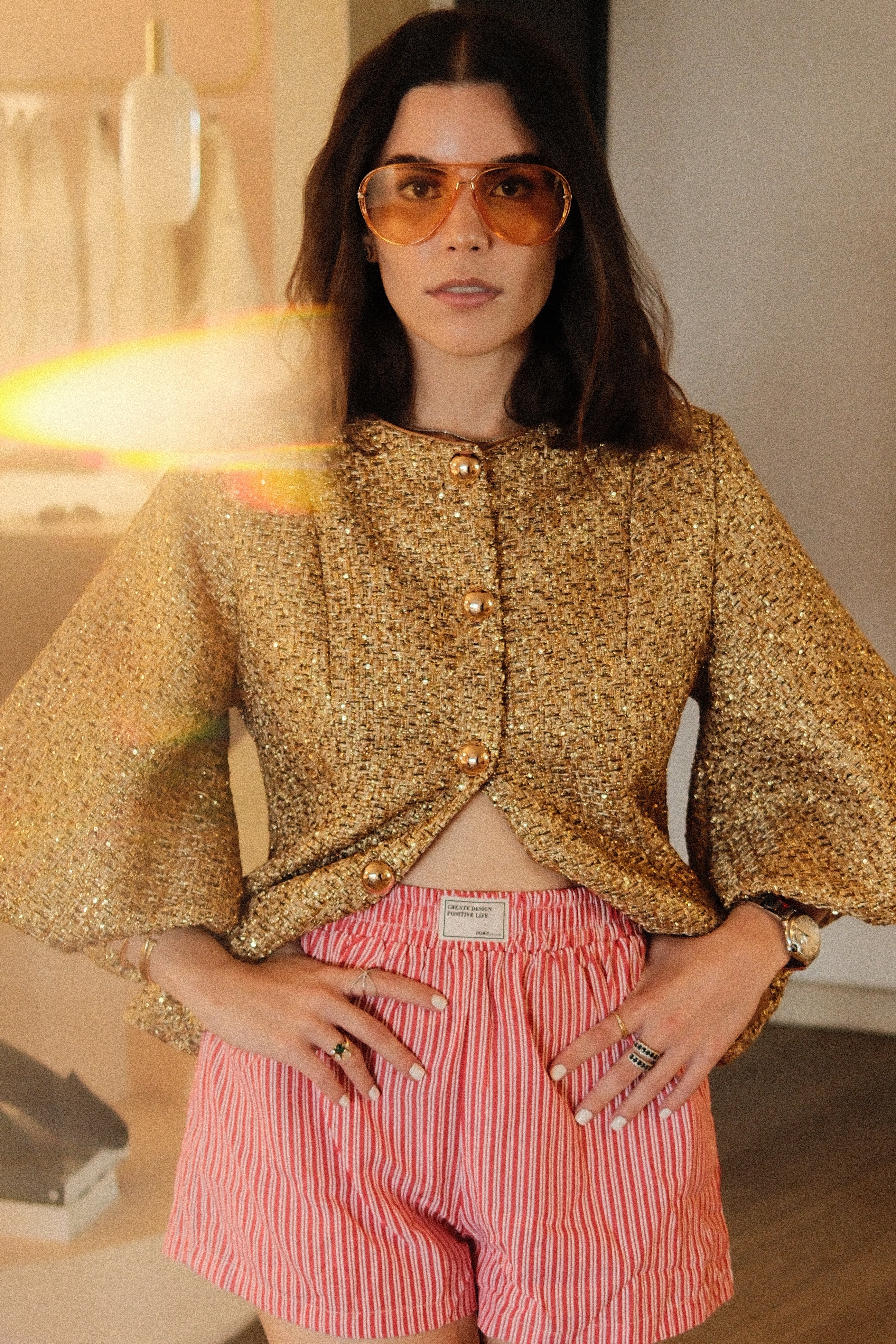 Clothilde Blusa Dorada