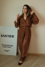 Chocolate Mousse Set Camisa + Pantalón mesh