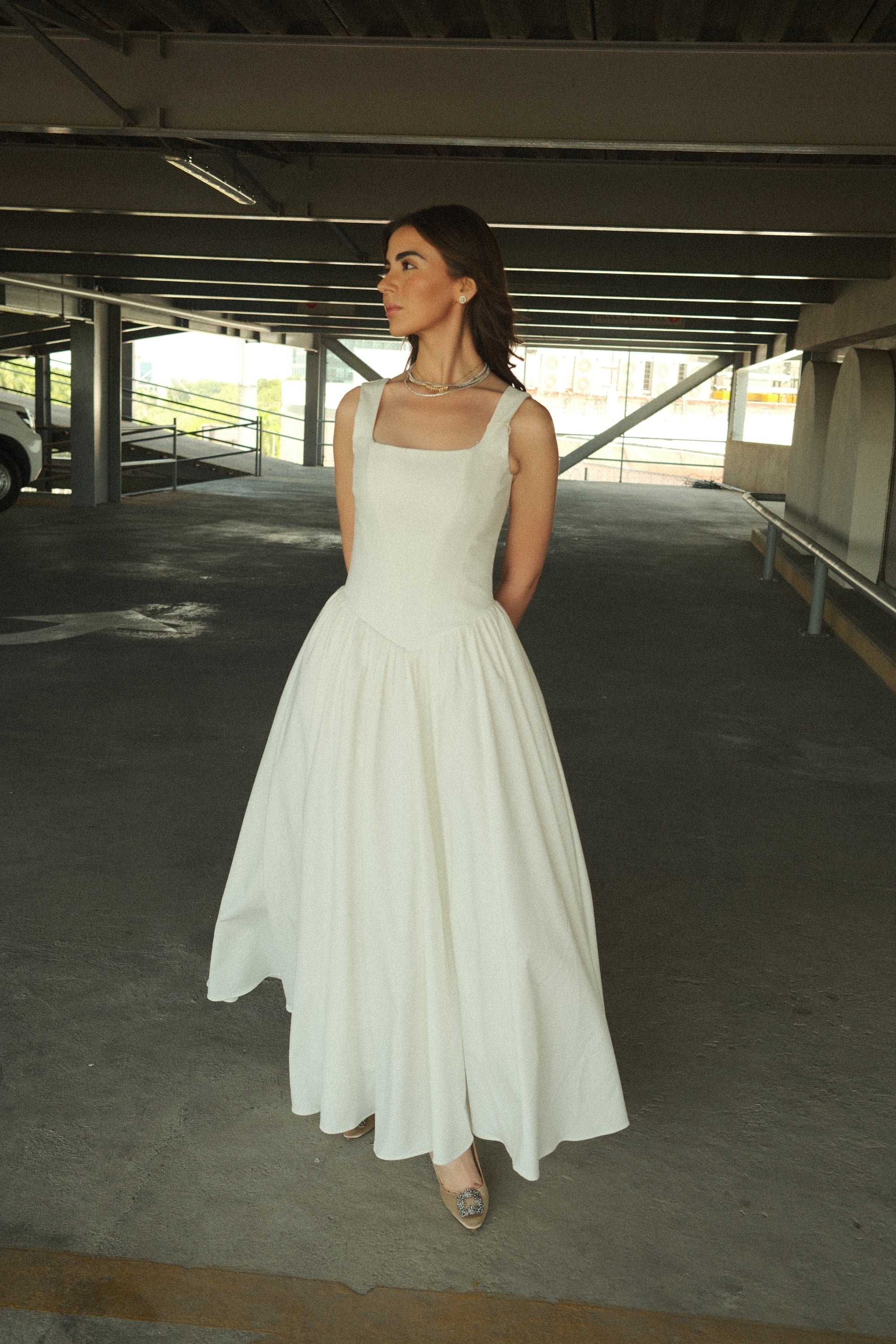 Sadie Vestido Corset Blanco