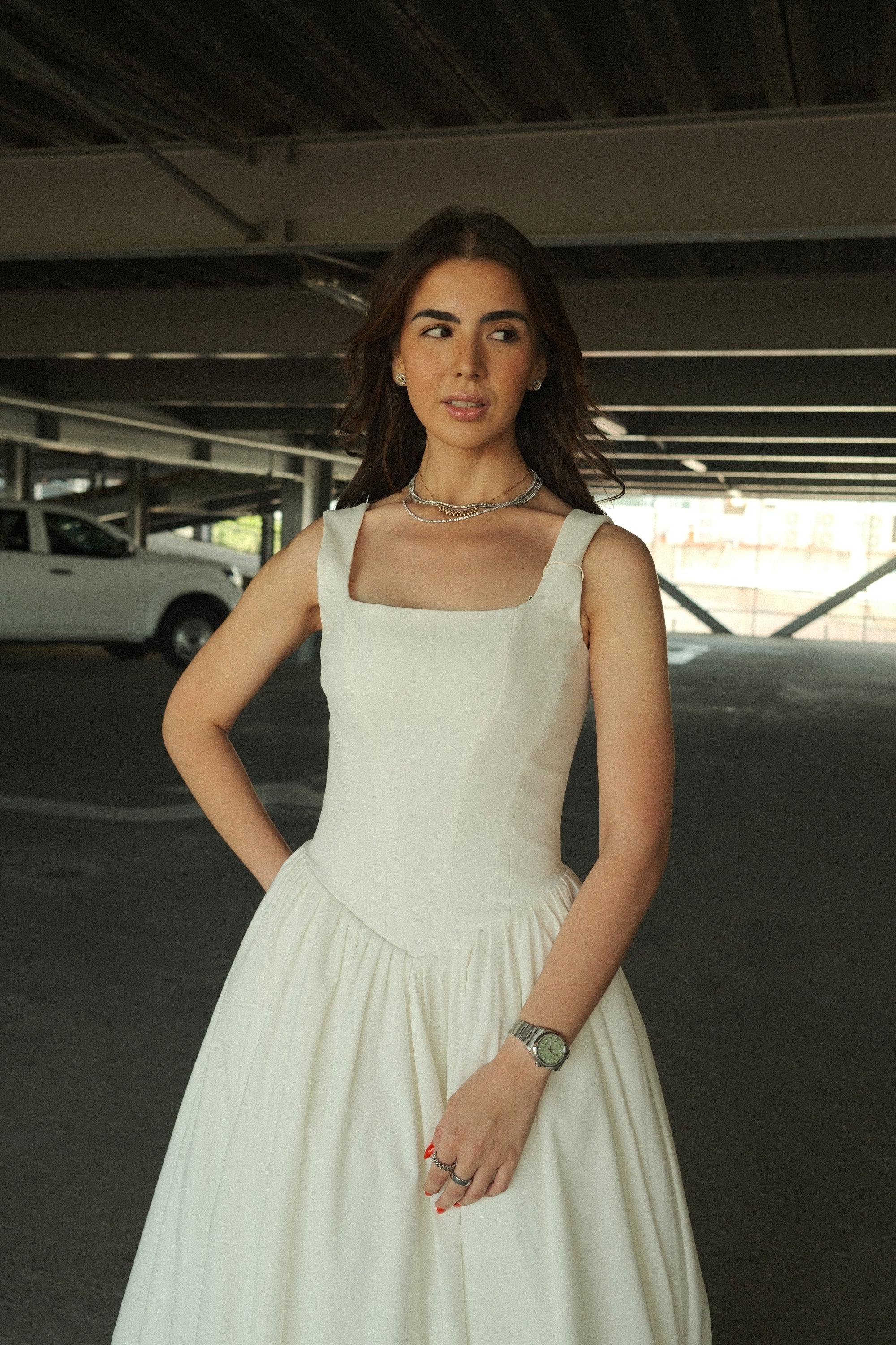 Sadie Vestido Corset Blanco