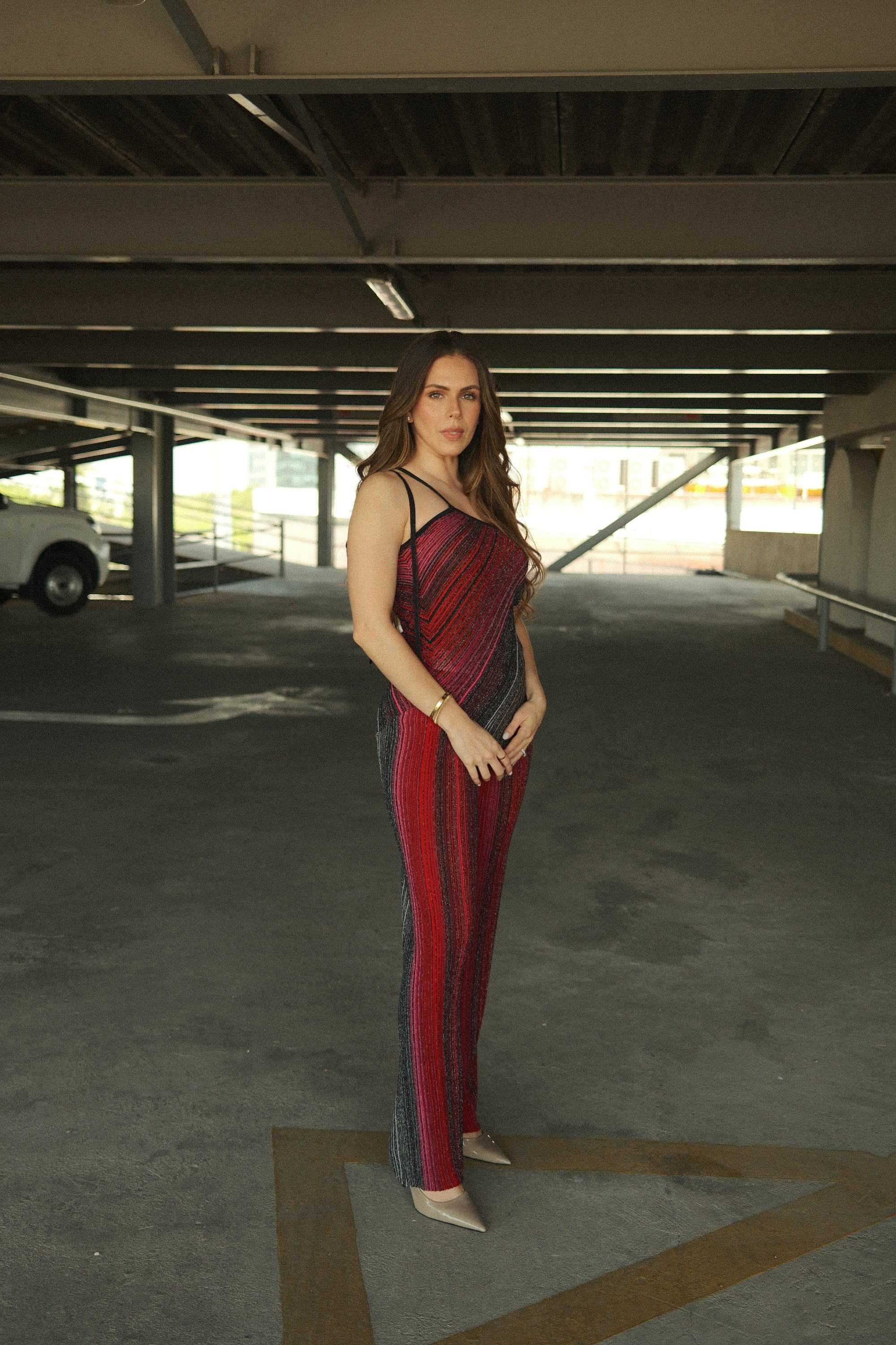 Ulysse Set metálico Halter Top + Pantalón