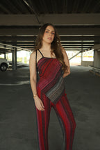 Ulysse Set metálico Halter Top + Pantalón