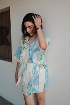 Geometrico Set Camisa Oversize + Falda