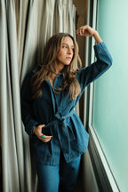 Jesse Set Denim camisa + pantalón casual