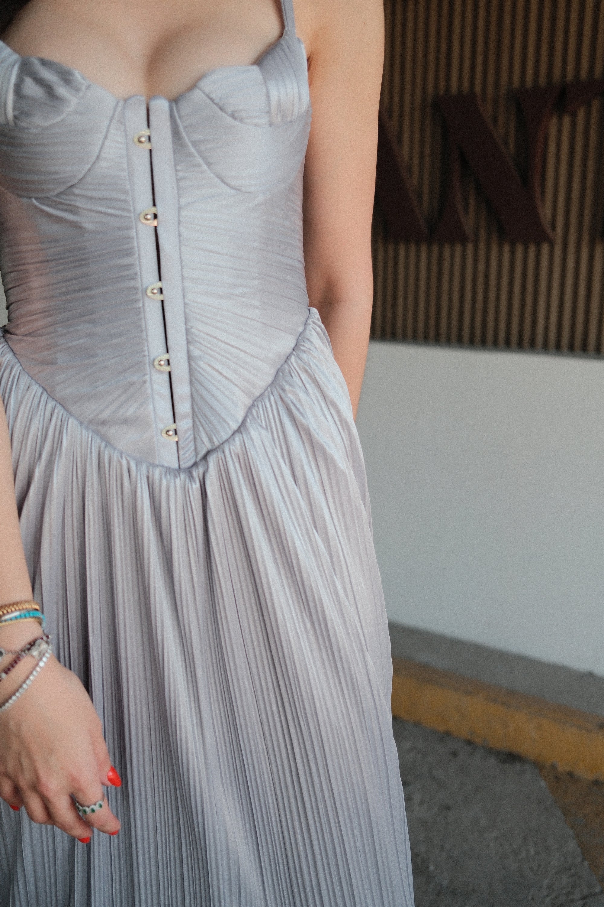 Nicoletta Vestido Largo Corset