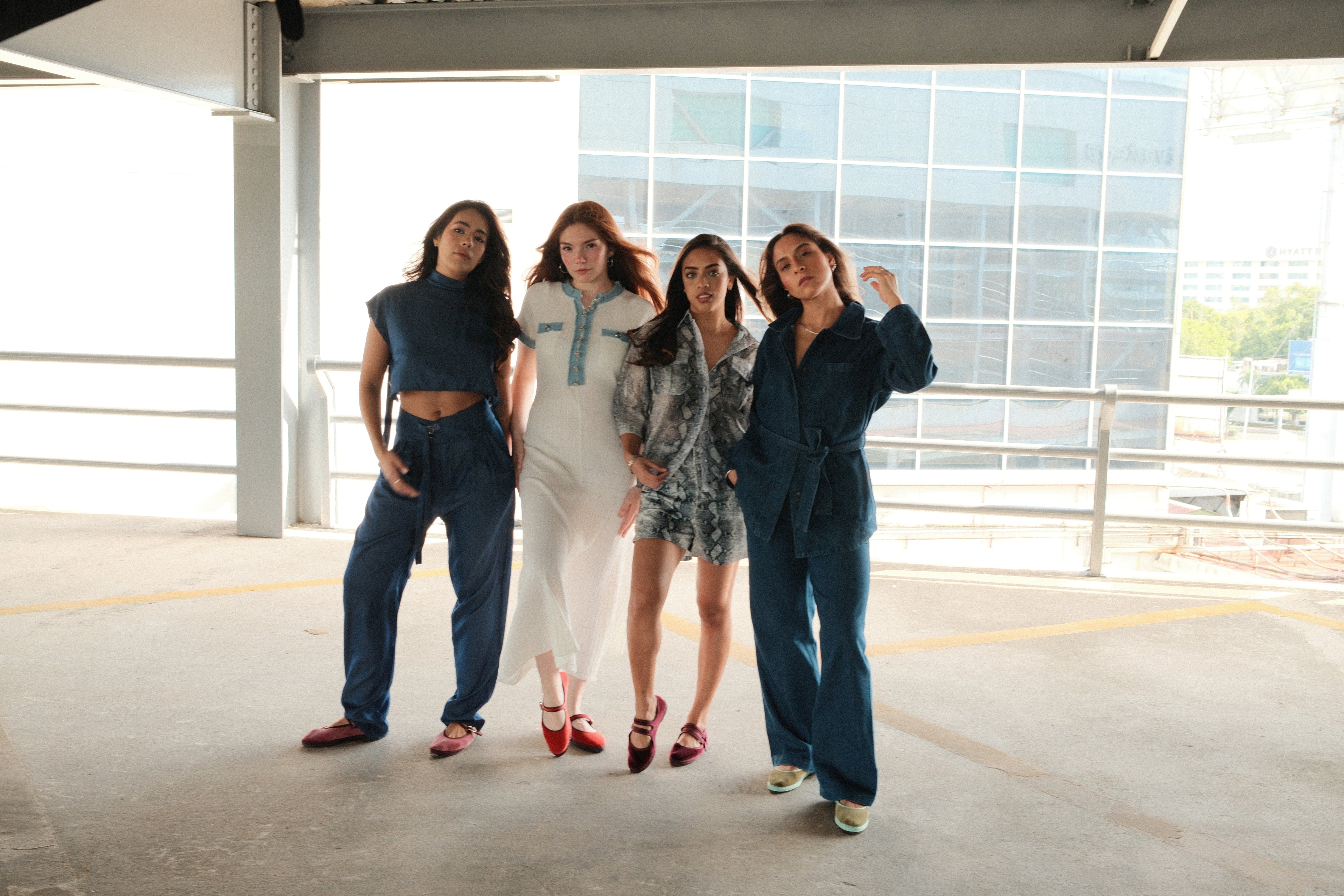 Jesse Set Denim camisa + pantalón casual