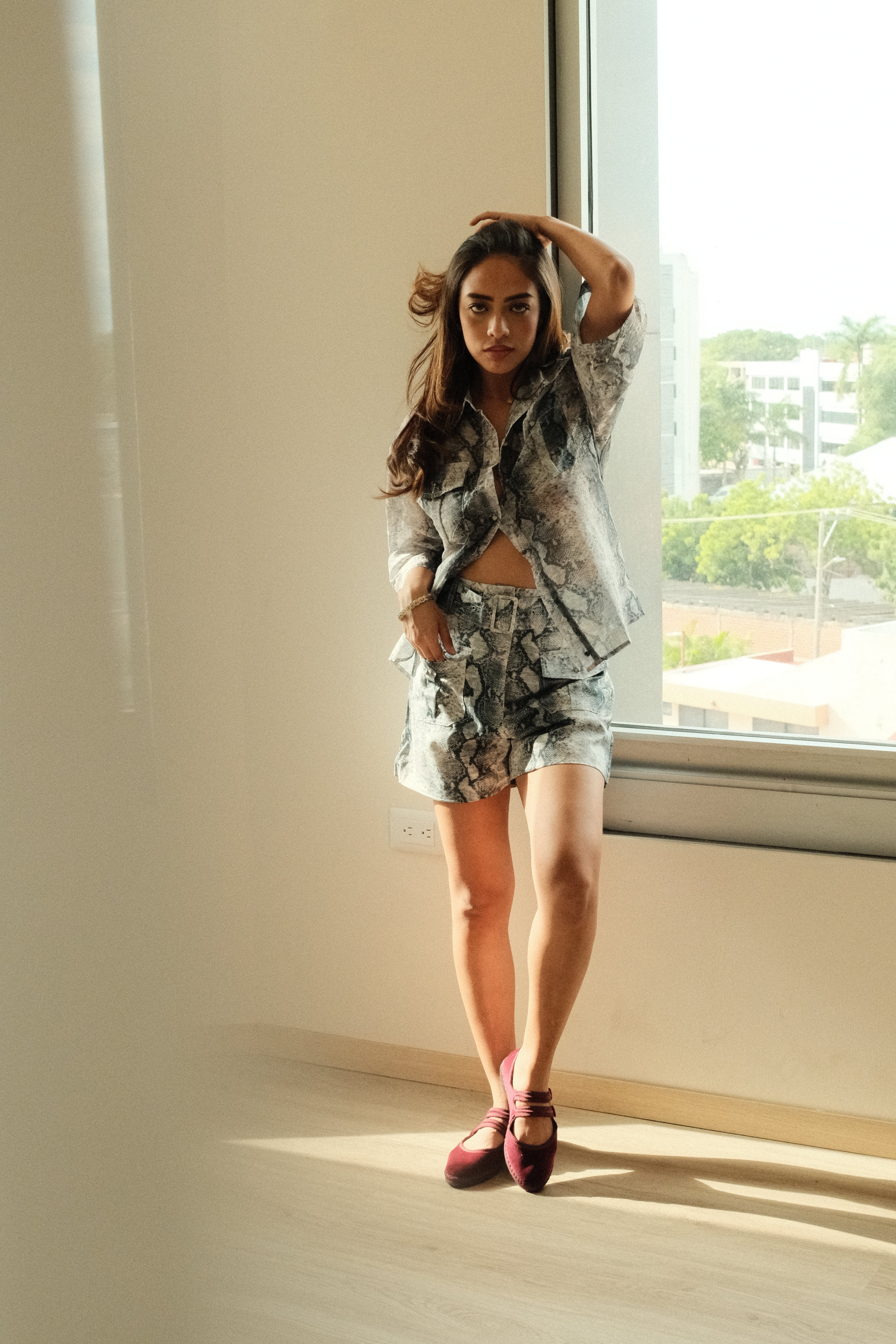 Snake Skin Set Blusa + Short