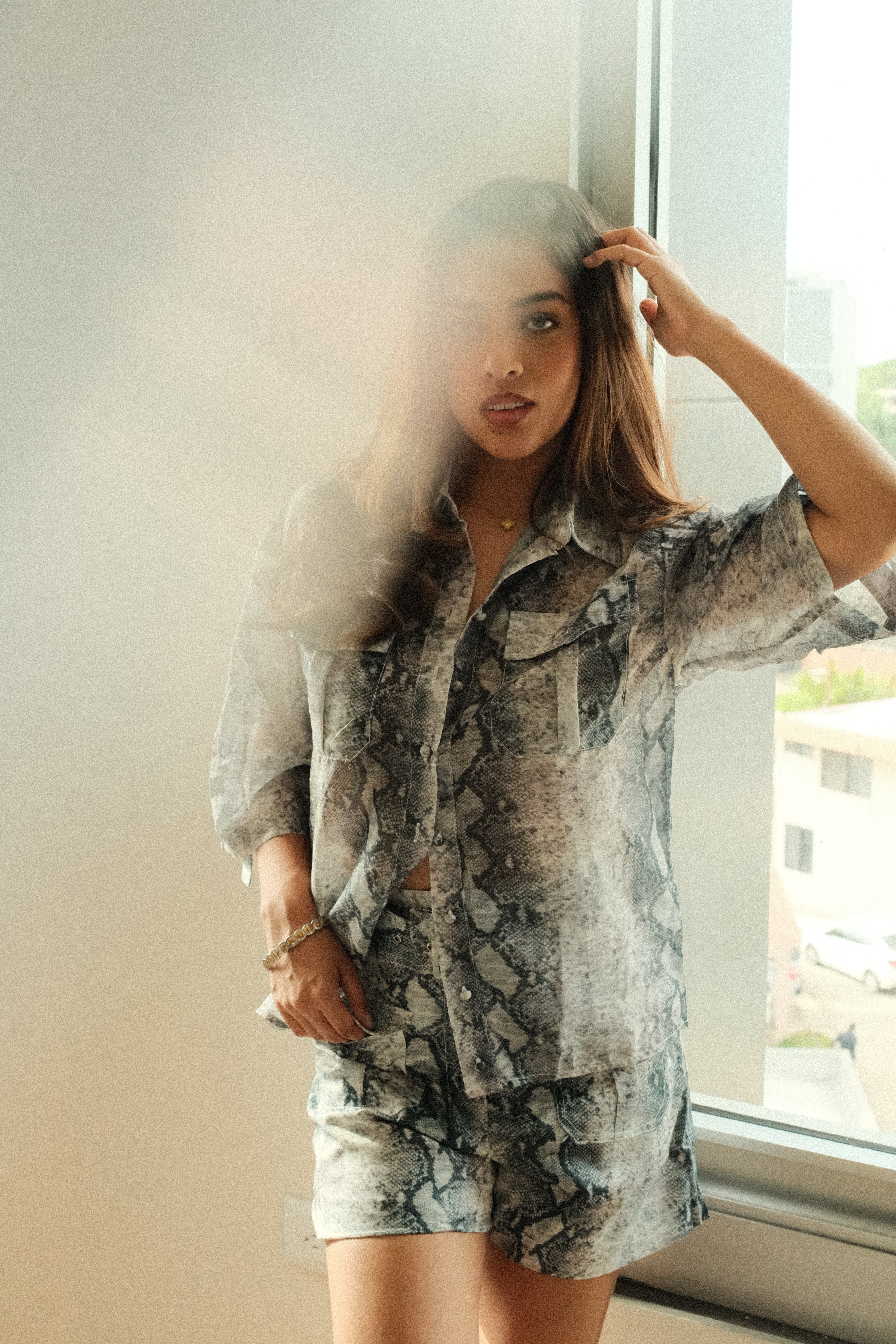 Snake Skin Set Blusa + Short