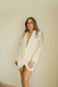 Eléna Vestido blazer con lentejuelas