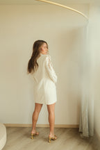 Eléna Vestido blazer con lentejuelas