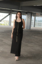 Adrienne Vestido Denim Oscuro Tirantes