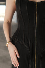 Adrienne Vestido Denim Oscuro Tirantes