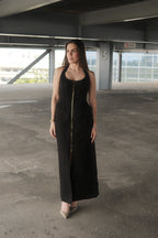 Adrienne Vestido Denim Oscuro Tirantes