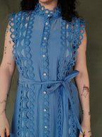 RAQUEL SLEVELESS HIGH NECK DRESS